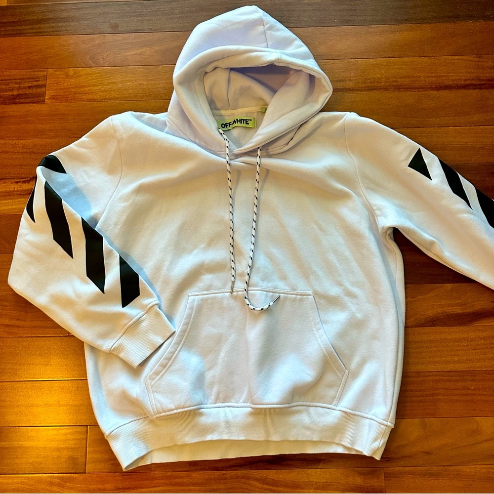 Off-White c/o Virgil Abloh Striped Hoodie (Size XL)